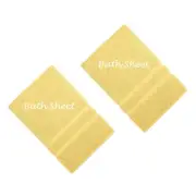 2 new LEMON CITRUS Charter Club Elite 100% Hygro Cotton 33x64 inch BATH SHEETS