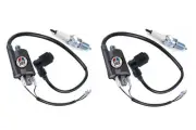 2x Ignition Coil + Spark Plug Boot Cap For Kawasaki Mule 4010 KAF620 (2009-2023)