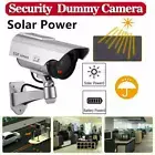 Solar Power Dummy Fake Security Camera Outdoor Blinking LED Light Surveillance