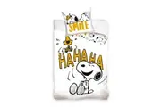 Peanuts Snoopy Cotton Quilt Cover Set - Single Bed Size