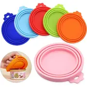 6Pcs Silicone Pet Can Covers,Pet Food Can Lids, Universal Food Safe