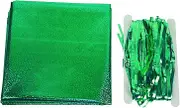 1set Shine Party Table Cloth Holographic Table Cloth Princess Table Cover Skirt Decoration Wicked Party Decorations Green