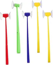 Abaodam 5pcs Suction Cup Hammer Preschool Word Game Plaything Hammer Preschool Learning Activities Letter Recognition for Kindergarten Color Sorting Plastic