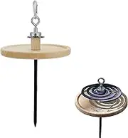Oak Incense Coil Holder | Detachable and Magnetic Suction Design Coil Incense Holder - Multi-Function Incense Burner for Camping Hiking Outdoor