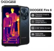 DOOGEE Fire 6 Rugged Phone Thermal Imaging 16GB+256G 50MP 10400mAh 6.56" 90Hz