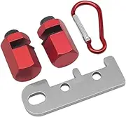 Auxiliary Clamp Carabiner Stair Gauge Framing Clip Holder Alu um Alloy Layout Attachment Jigs Metal Stair Stringer Layout Tool for Circular Saws Carpentry s Stair and Red One Size