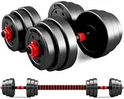 20-40kg Adjustable Dumbbell Set Barbell Home Gym Exercise Weight Fitness Workout