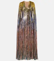 [Elie Saab] Elie Saab Sequined gown AU 14 multicoloured