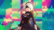 Anime girls creative coding nier automata blindfold Custom Gaming Mat Desk