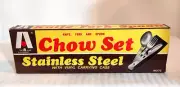 academy the A line CHOW SET camping utensils with vinyl carring case - preowned
