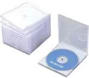 Break-Resistant CD/DVD Media Container, 10-Pack, White Storage Solution