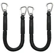 4 Feet Bungee Dock Line Double Clips Heavy Duty 316 Stainless Steel Clips Boa...