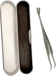 BESPORTBLE 1pc Tweezers Remover Tool for Dogs Puller Cat and Dog Removal Kit Remover Tool for Cats Pet Tweezer Clip Stainless Steel Silver