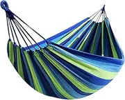 Hammock Portable Hanging Hammock Indoor Home Bedroom Hammock Lazy Chair Travel Outdoor Camping Thick Canvas Bed Lightweight(Green)