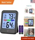 Compact Indoor Thermometer & Hygrometer with Color Display for Accurate Readings