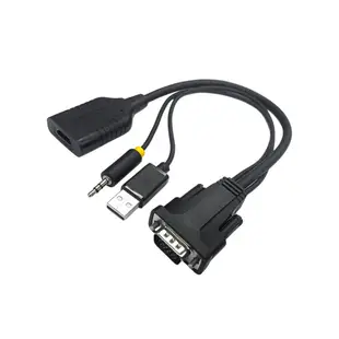 VGA轉HDMI轉接器 免驅動 電腦 電視 螢幕 d sub 轉 HDMI 線 頭 VGA頭 線