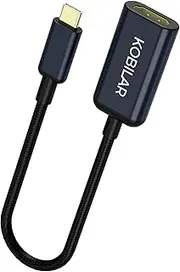 USB C to HDMI Adapter - High Resolution（4K@60Hz） 1FT USBC to HDMI Aluminum Shell HDMI to USB C Adapter with 30-Micron Gold Plug for Apple iPad MacBook Pro/Air,Thunderbolt 4/3，Galaxy/Monitor…