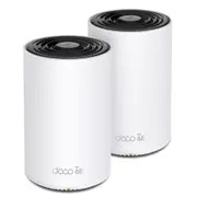 TP-Link Deco XE75 (AXE5400) Tri-Band WiFi 6E Whole-Home Mesh System - 2 Pack 1GbE x3 [Deco XE75 (2-pack)]