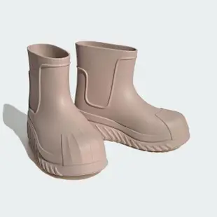 【adidas 愛迪達】AdiFom Superstar Boot W 女 雨鞋 雨靴 防水 厚底 休閒 奶茶(ID4280)