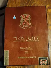 FUENTE OPUS X - THE LOST CITY - ROBUSTO Cigar Box GREAT SHAPE
