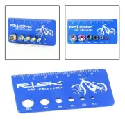Nut Bolt Screw Measuring Gauge Length Bike Thread Pitch Aluminum Alloy Ruler