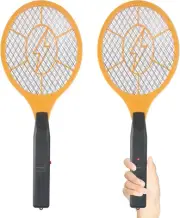Electric Fly Swatter Handheld Bug Zapper - Indoor Outdoor Zapping Racket Pest Mo