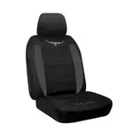 Sperling R.M.Williams Suede Seat Covers - Black, Front - CD098.202 TMRMWS2BLK
