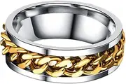 [WRITWAA] Transit Ring Wedding Rings for Men Men Rings Hand Gold Ring Spinner Ring Toe Ring Kit Fidget Ring Finger Man Ring Jewelry Ring Sizer Rings for Women Key Chain Rings Black