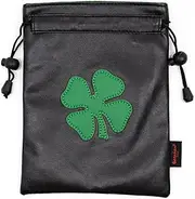 Golf Valuables Pouch,Golf Pouch with Drawstrings Leather Golf Tee Pouch for Men Women