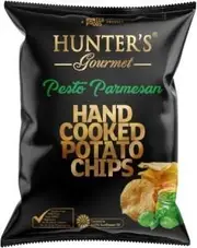 Hunter's Hand Cooked Potato Chips Pesto Parmesan G/F 125g