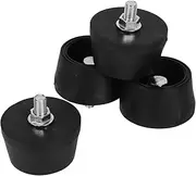 DECORNIJIA 4pcs Air Compressors Mounting Pads: Thread Anti-vibration Feet Noise Dampening Rubber Cushion Pads for Machines Accessories