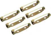 50Pcs Safety Bar Pins 30Mm Brooch Clasp Pin Backs for ID Badges Name Cards Tags