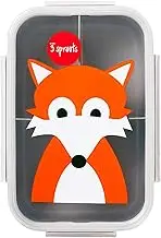 3 Sprouts Lunch Bento Box - Fox, Grey