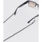 Mens Gun Metal Metal Beaded Sunglasses Chain In Gunmetal
