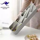 Compact Kitchen Small Cutlery Organiser Tray, Silverware Drawer Organiser, Utens