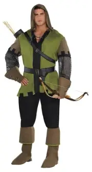 Prince of Thieves Robin Hood Costume Adult Plus Size Costume - NWT Free Shipping