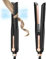 Airflow Styler, Titanium Flat Iron Hair Straightener, Professional Curling Iron