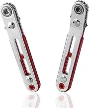Yakamoz 2Pcs Mini Ratchet Wrench Screwdriver Set, 1/4 Inch Hex Screwdriver Bit Drive Ratchet Wrench Elbow Head & Flat Head High Torque Offset Reversible Drive Handle For Narrow Space Repairing