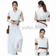 Star Wars The Rise of Skywalker Cosplay Rey Costume Outfit Full Set Halloween