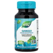 Nature's Way, Premium Extract, Ginkgo, 60 Vegan Capsules