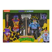 NECA Teenage Mutant Ninja Turtles Cartoon Antrax and Scumbag 7 inch Action Figure 2 Pack