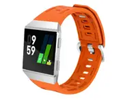 Watch Breathable Replacement Wristband Sport Silicone Fashionable Silicone Strap Suitable for Fitbit Ionic-Orange