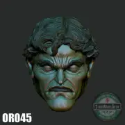 Dark Knight Returns Joker custom head for 4" 6" 7" 12" DC action figure