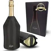 Bottle Cooler - Cooling Cuff for White Wine, Red Wine and Champagne - Gift Set - Bar Accessories - Wine Fridge, Wine Cooler