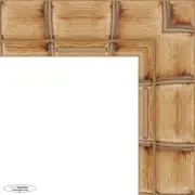 22x28 Natural Wide Bamboo Picture Frame - with UV Resistant Acrylic & Backing