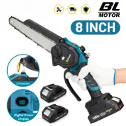 8Inch Brushless Electric ChainSaw Cordless Woodworking Handheld Pruning Chainsaw