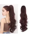 Curly Wavy Drawstring Ponytail Extension Clip IN Pony Tail 22" Fake HAIR WIG