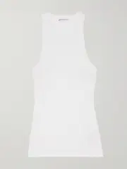 [James Perse] James Perse - Ribbed Stretch-supima Cotton Tank - White - 2 2 White