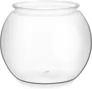 Table Fish Bowl: Plastic Fish Tank Clear Vases Desktop round Planter Terrarium L