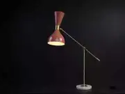 1951s Modern Italian Mid Century Stilnovo Style Desk or Table Lamp Study Lamp